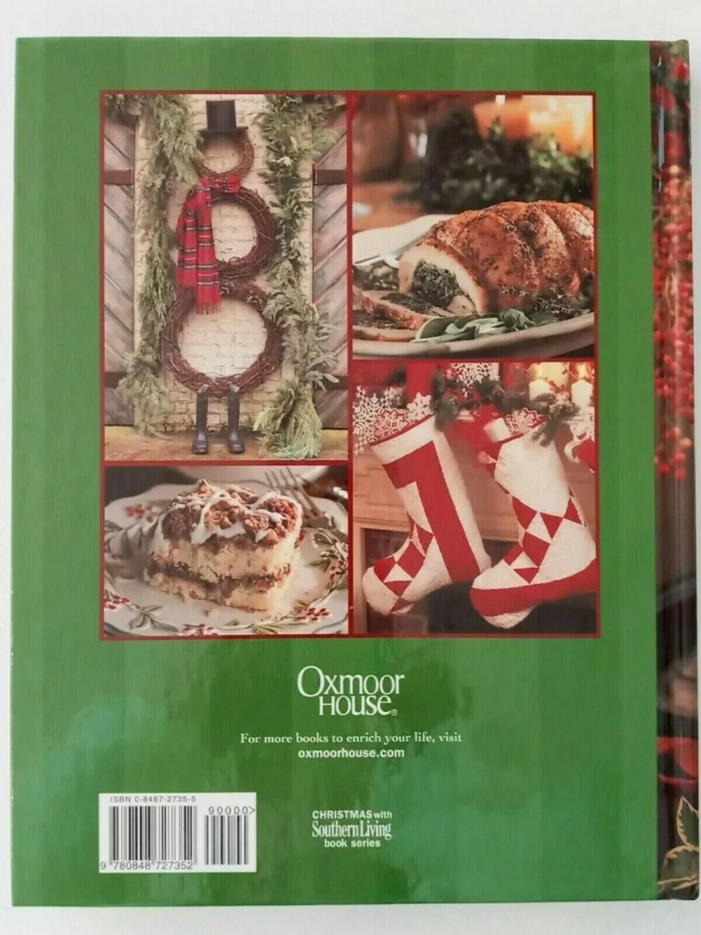 Vintage Christmas With Southern Living 2003 Cookbook Decor Hard Cover 192 Pgs